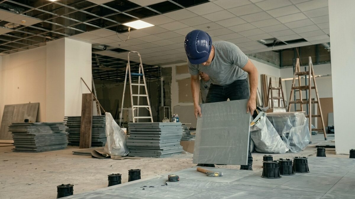 Piso elevado e flexibilidade: um espaço preparado para mudar